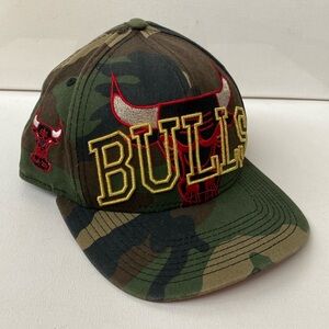 NEW ERA 9Fifty NBA Chicago Bulls GREEN CAMO Snapback Baseball Hat Cap HARDWOOD
